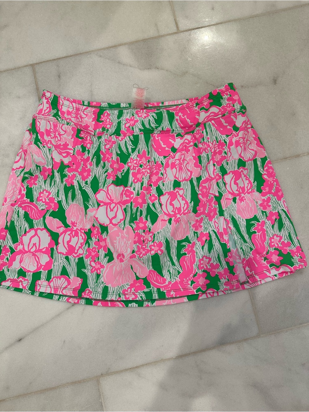 Lilly Pulitzer Pink & Green Floral Swim Skirt